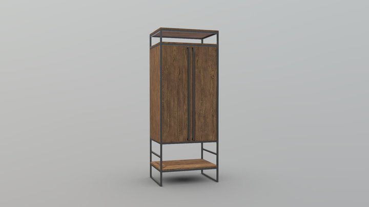 Bricks Wardrobe 3D Model