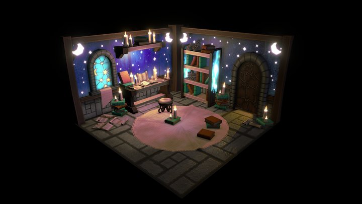Astrologist's room 3D Model