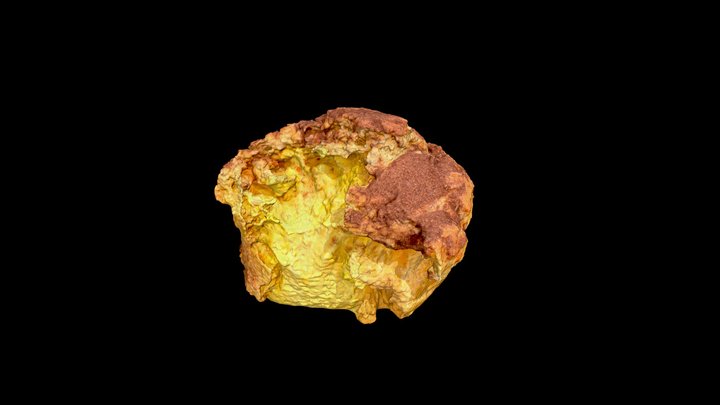 Cream Puff with cocoa 3D Model
