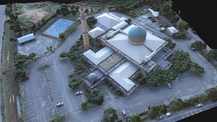 Masjid Al-hidayah Melawati_fbx file 3D Model