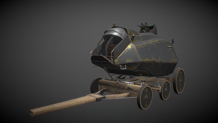 Carriage Call Outs _ ArtStation Challenge 3D Model