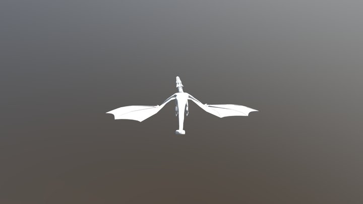 Rigged Dragon 3D Model