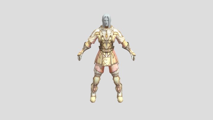 M Fighter Arcana Robe 3D Model