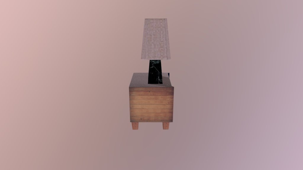 Lamp and Nightstand