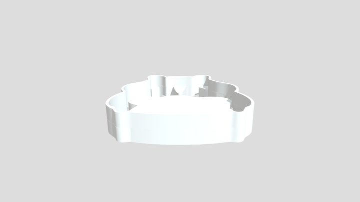 Ham Cookie 3D Model