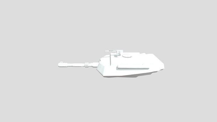 Tank Turret lowpoly 3D Model