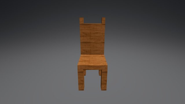 Rudimentary chair 3D Model