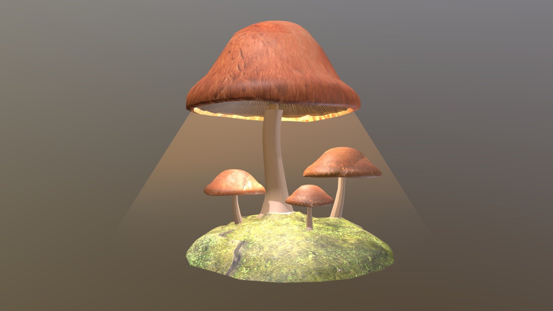 Mushroom Lamp - 3D Model By Rahumbarger27 [a81faee] - Sketchfab