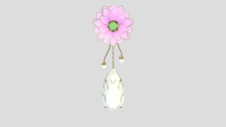 Spring earring 3D Model