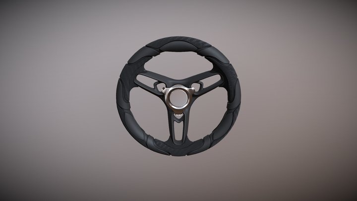 boat steering wheel 3D Model