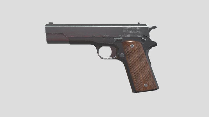 M1911 Handgun 3D Model