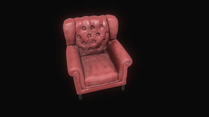 Stylized ArmChair 3D Model