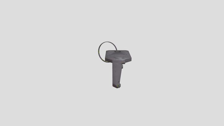 weekly_3_object_in_backpack_keychain_AR_textured 3D Model