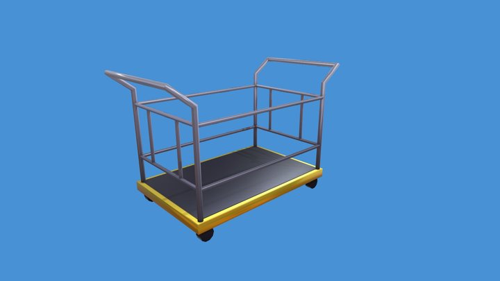 Luggage Trolley 3D Model