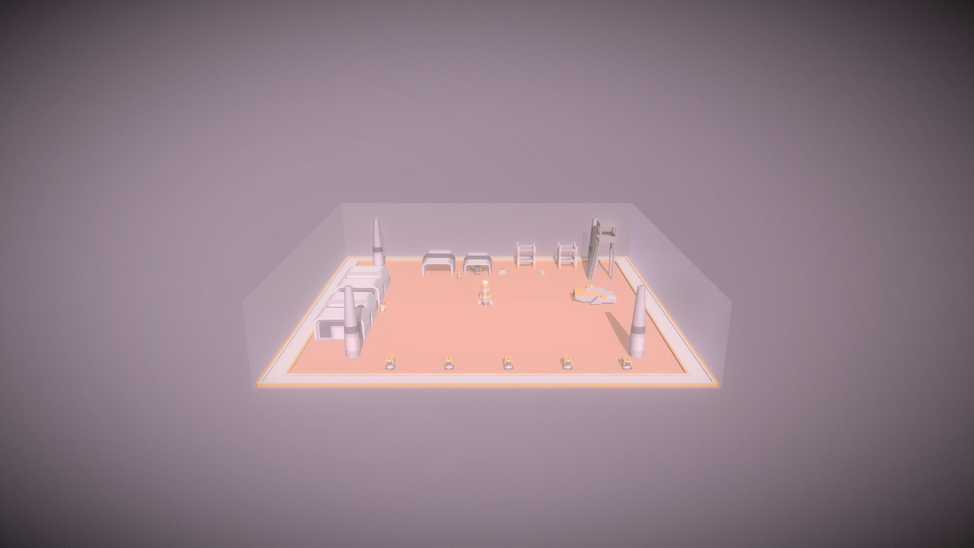 Mars Space Station Base Dome