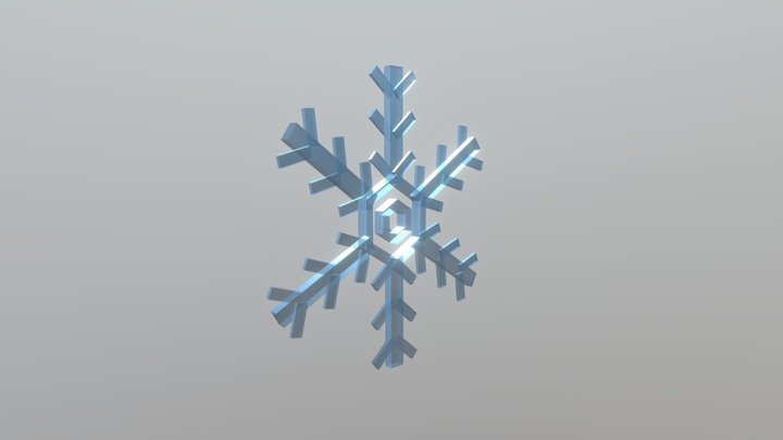 Snowflake/Copo de Nieve 3D Model