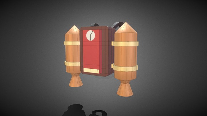 Low-Poly Jetpack 3D Model