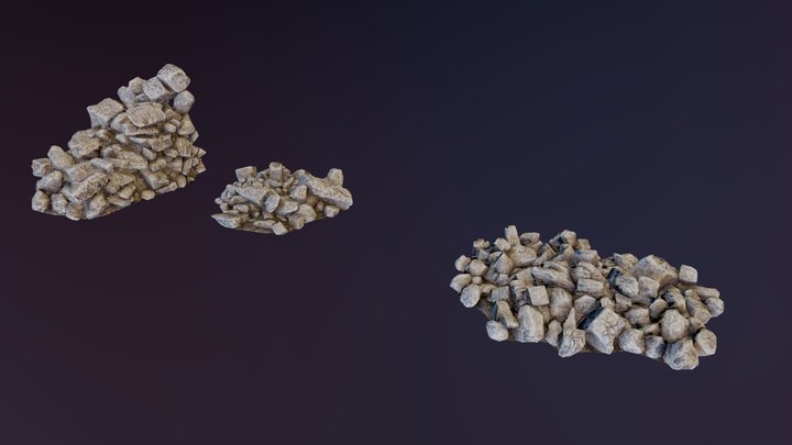 Rubble Uniform 3D Model