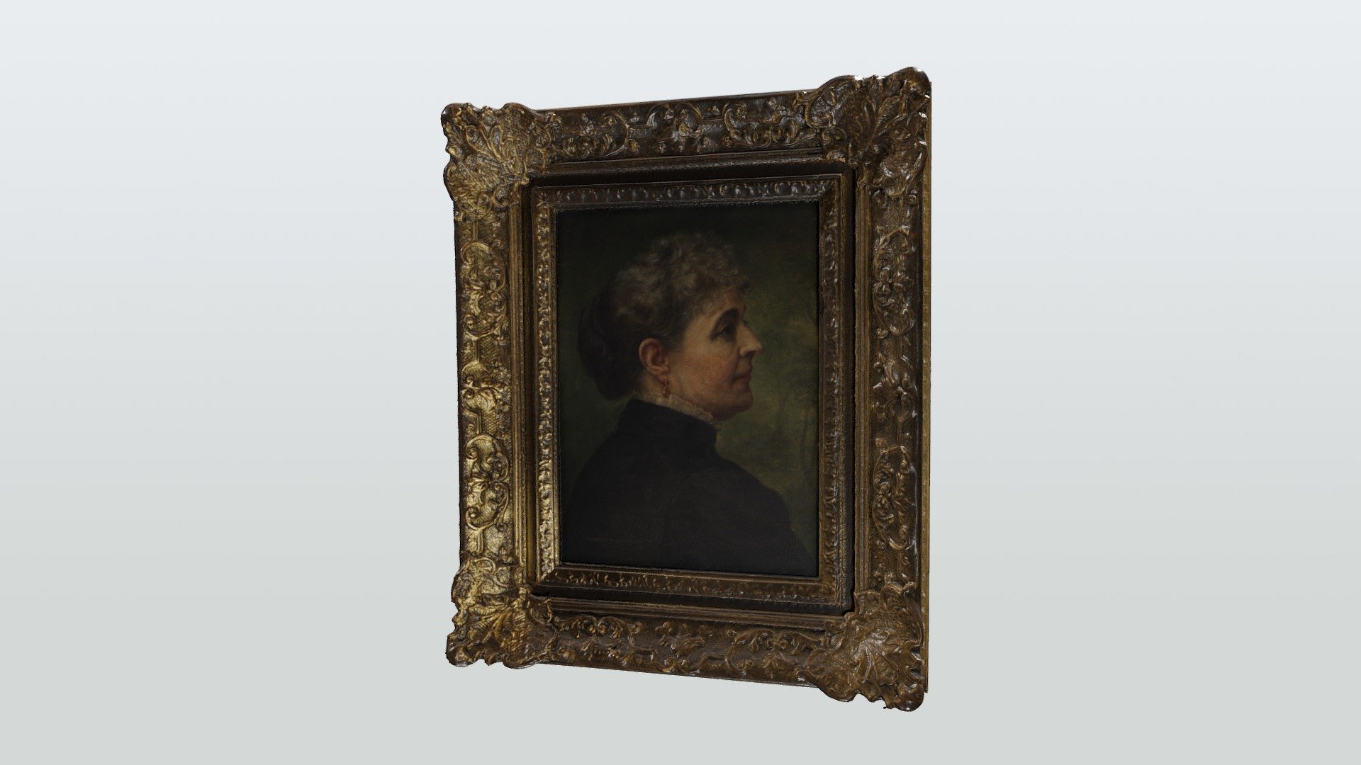 Oil on Canvas of Caroline Scott Harrison