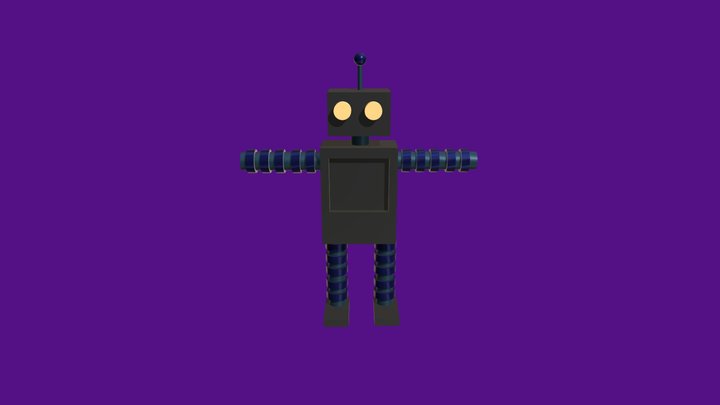 Robot Dude Doing Hip Hop Dance 3D Model