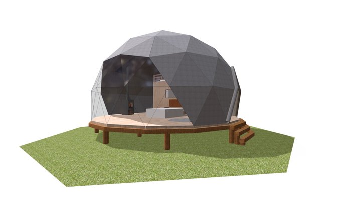 Modulo domo con base  Alto 3D Model