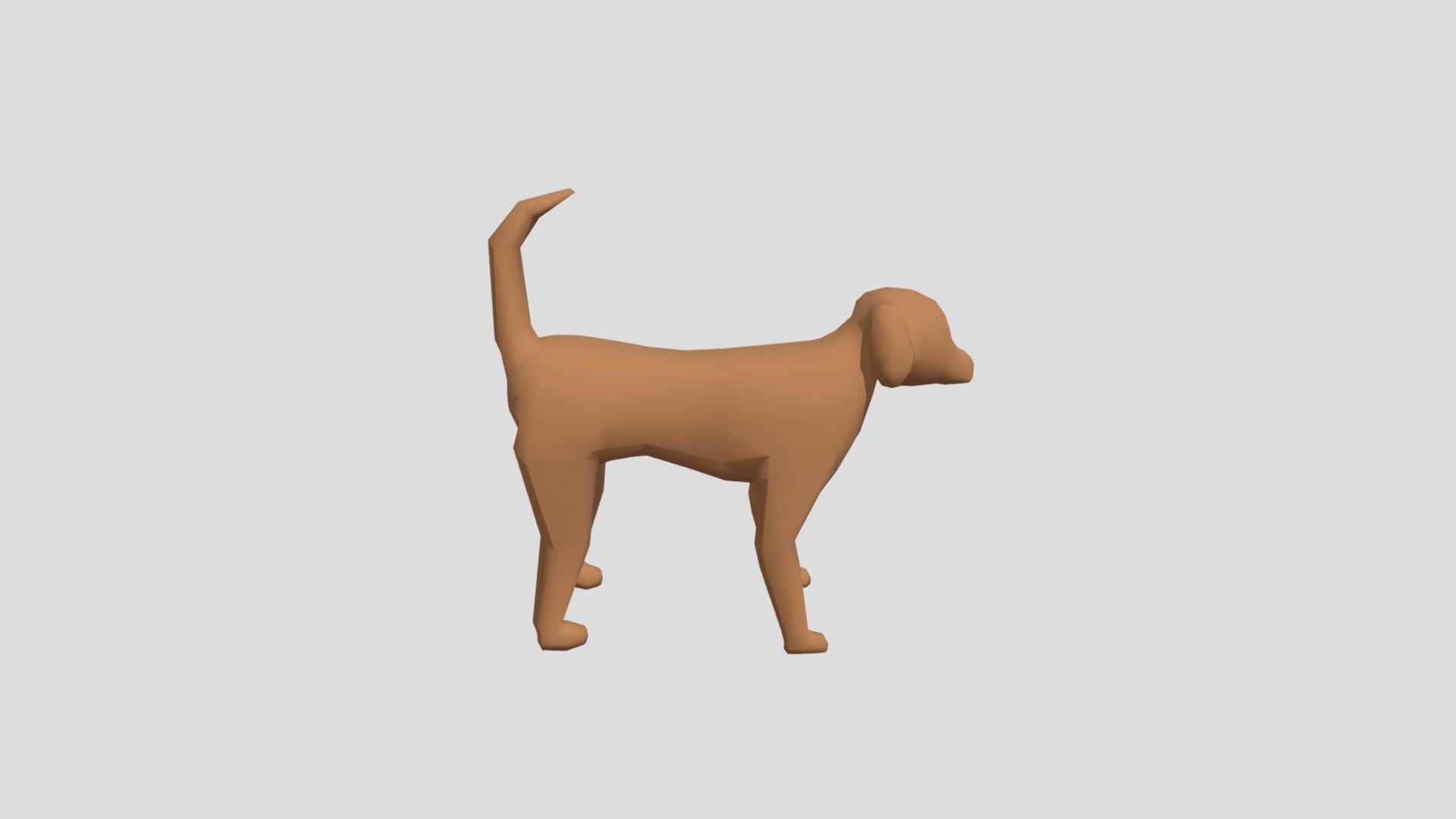 Low Poly VR dog