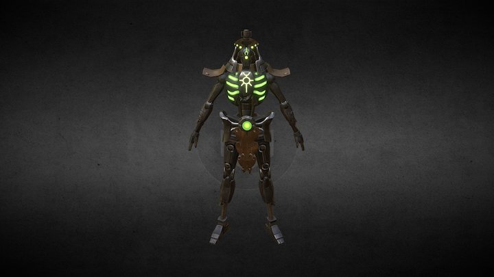 Necron CryptGuard 3D Model