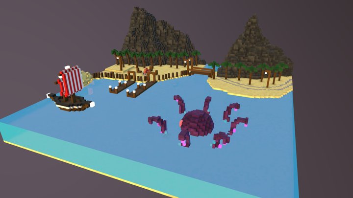 Bateau_jp_paysage 3D Model