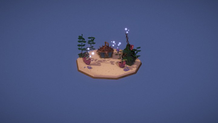 Crab Treasure Chest 3D Model