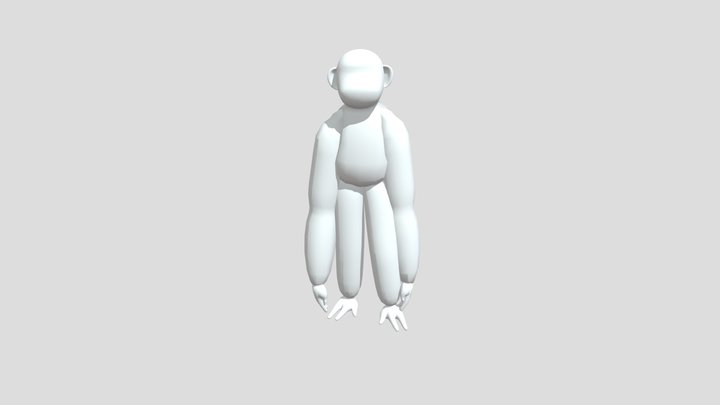 Gangnam_style_monke 3D Model