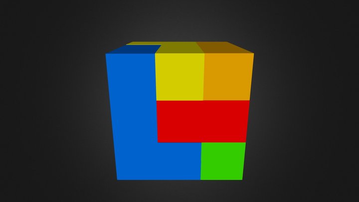 Full Puzzle Cube 3D Model