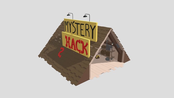 Gravity Falls Mystery Shack - High Poly 3D Model