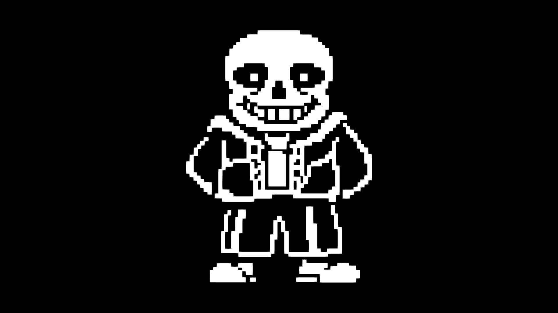 Sans Battle Sprite Extrusion - 3D model by SpringingTraps