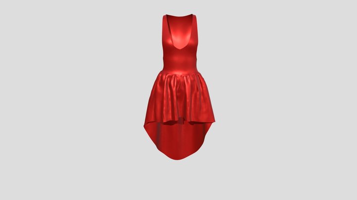 Dress. High-poly model for character 3D Model