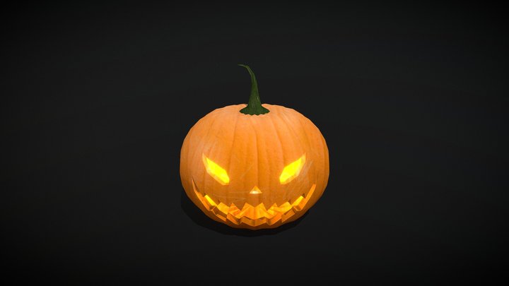 pumpkin hallowen low poly 3D Model