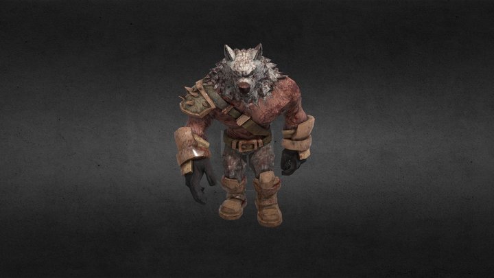 Hombrelobo Guerrero 3D Model