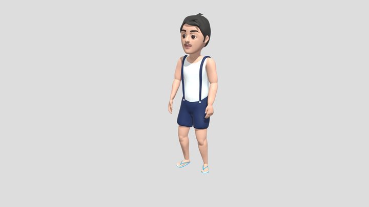 Rajumon idle 3D Model