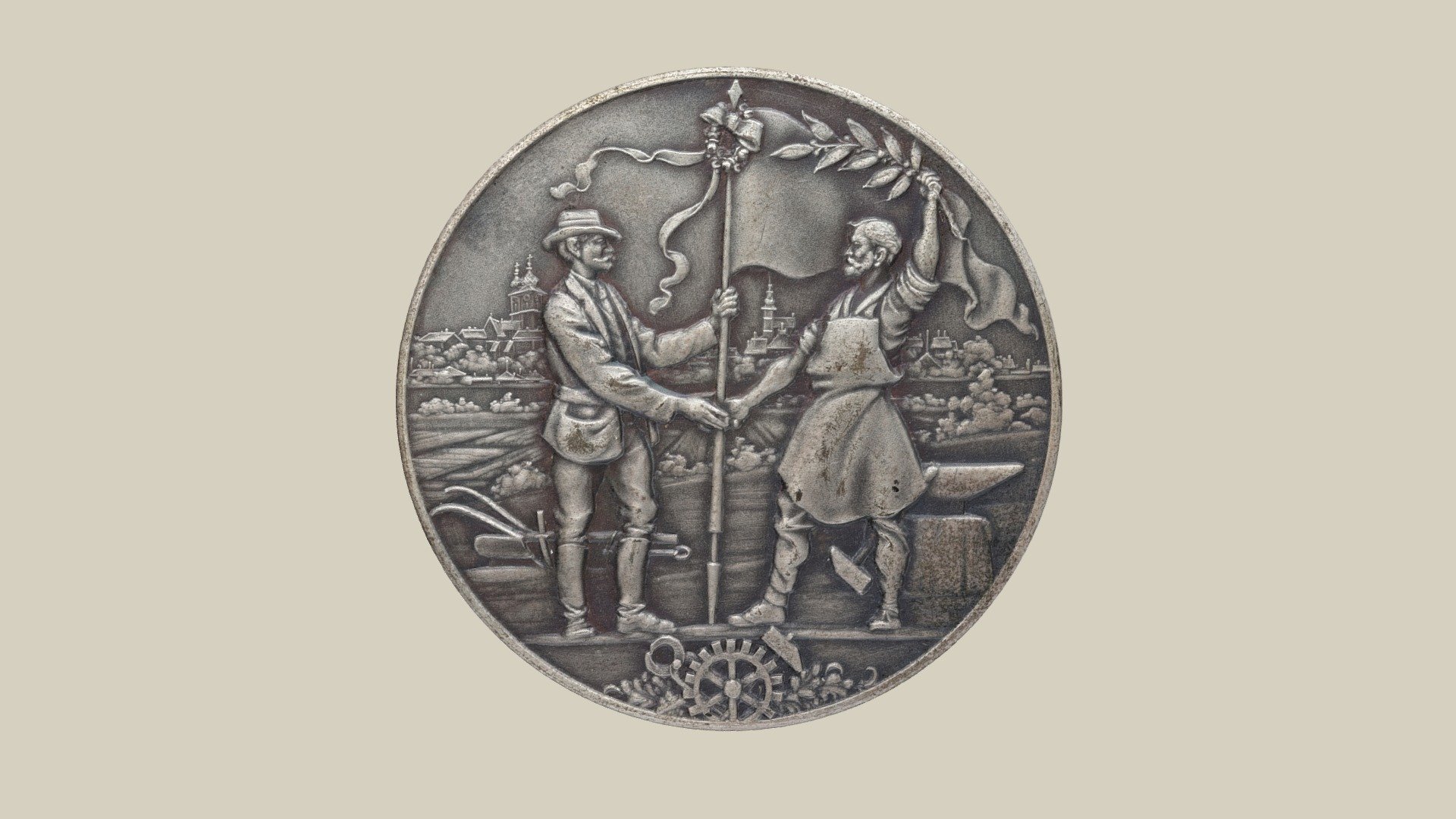 Medaille Landesausstellung Tulln — Sketchfab embed 3D viewer