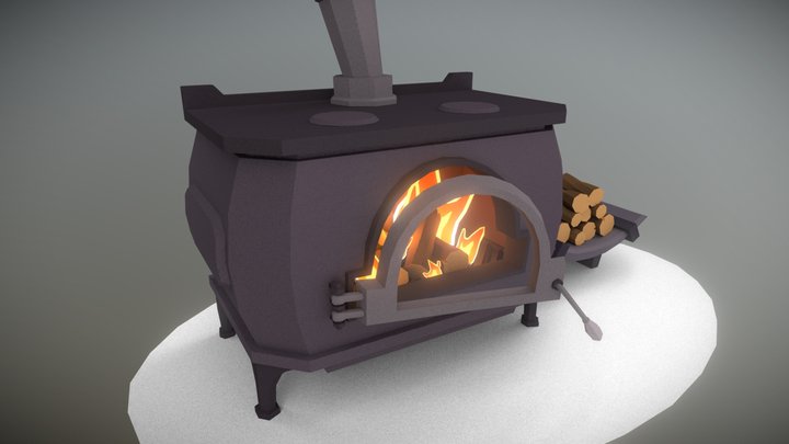 Day 2 | Wood Stove - 3December! 3D Model