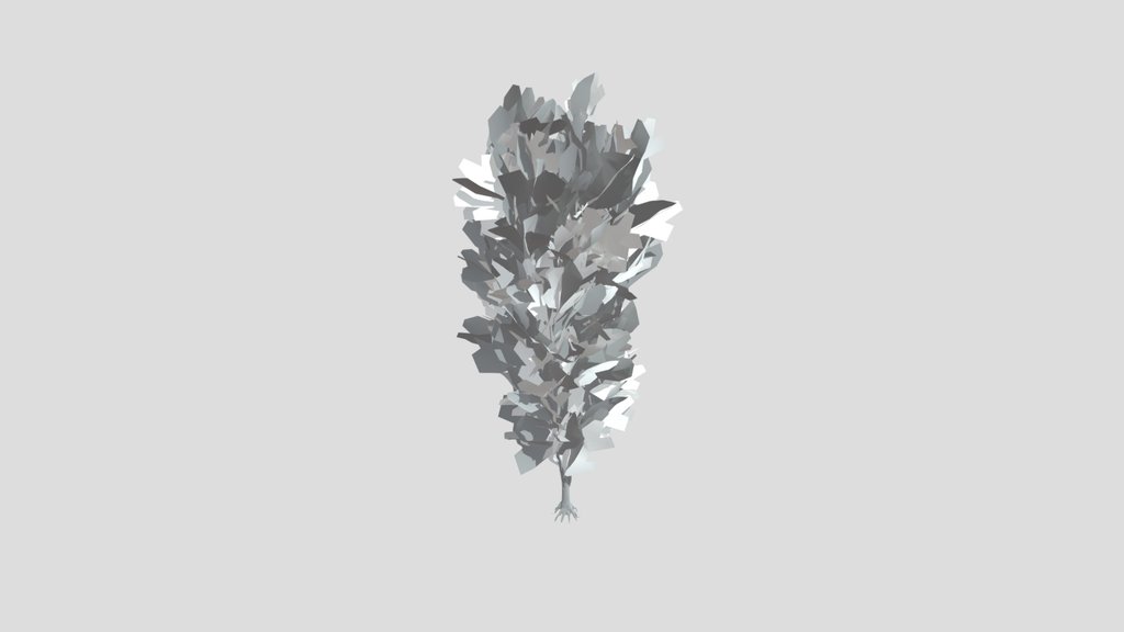 Coral Bark Tree Animated Lowpoly