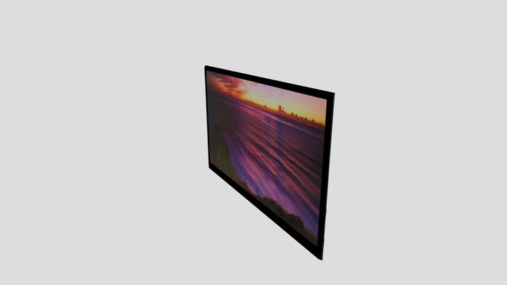 tv_sony_bravia_kdl-40re353 (1) 3D Model