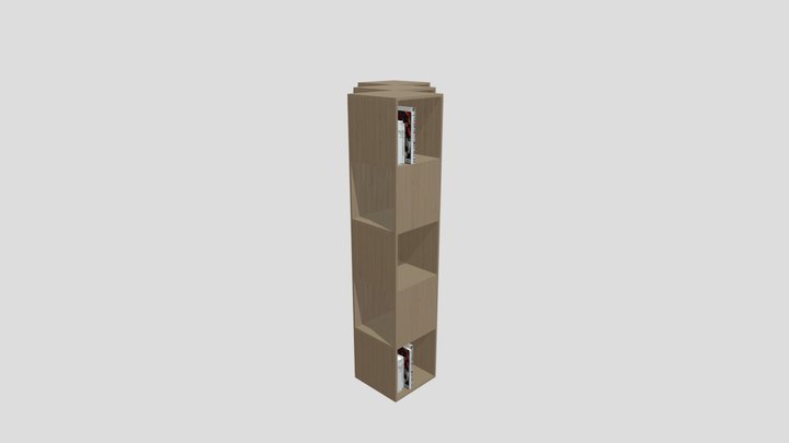 Fold book shelf 3D Model