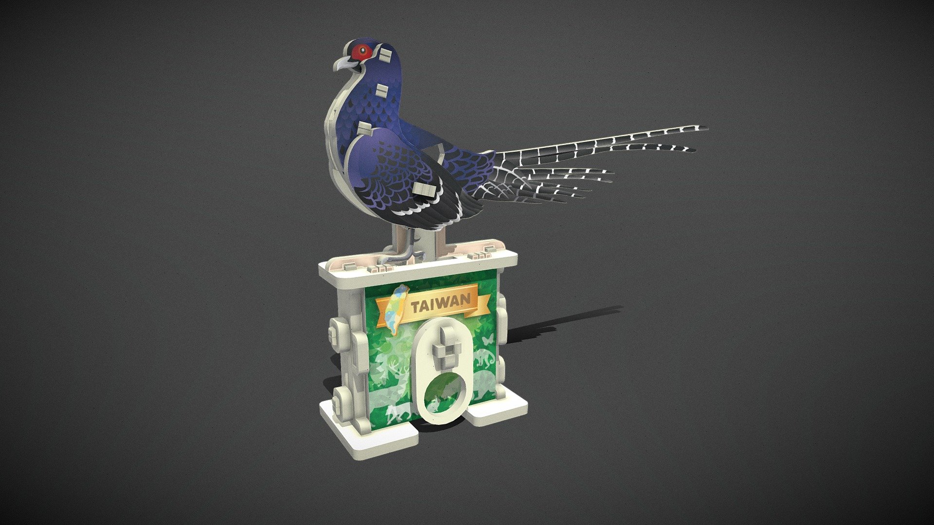 [MC-008] Taiwan Mikado Pheasant — Sketchfab embed 3D viewer