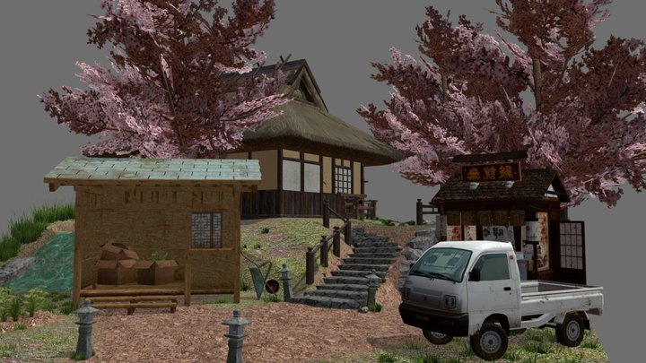 DAE Diorama - Grandma's House 3D Model