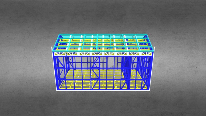 Переносной барнхаус 22,75 м2 3D Model
