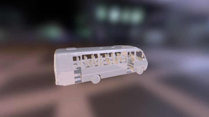 bus inrecar entero 3D Model