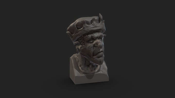 Goblin - Bust | Wacom Pen Stand 3D Model