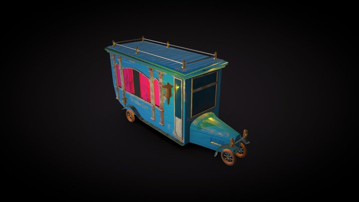 The Fabulous Hearse Commando 3D Model