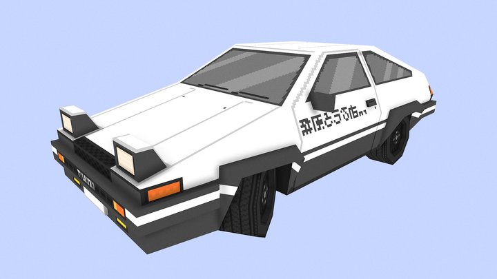 Toyota AE86 Sprinter Trueno 3D Model