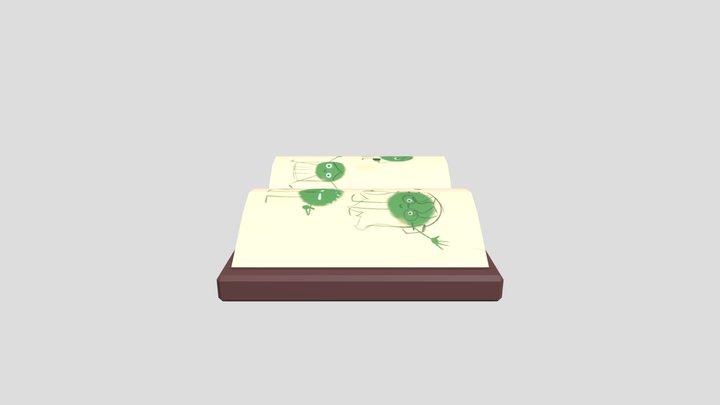 BoekLiggend 3D Model